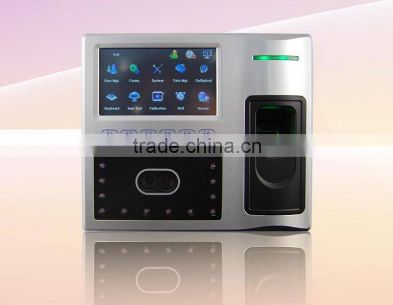 1200 face users wifiless network 4.3inch TFT color screen rfid standalone face fingerprint time attendance and access controller
