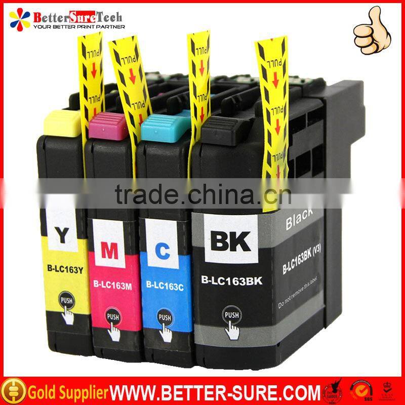 lc163 y compatible brother printer ink cartridge LC163 yellow