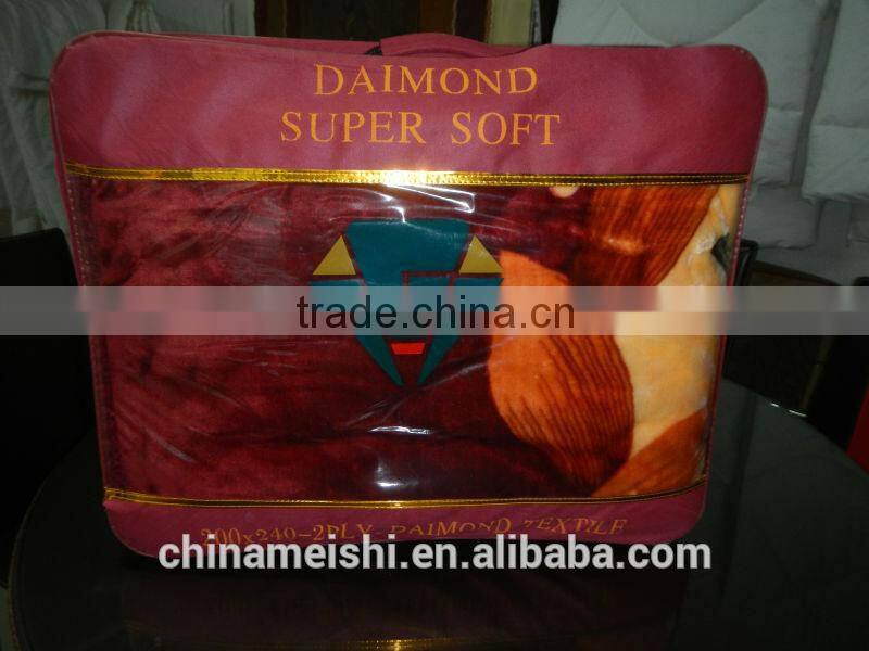 new design high quality pretty warm soft hand feeling wool blanket