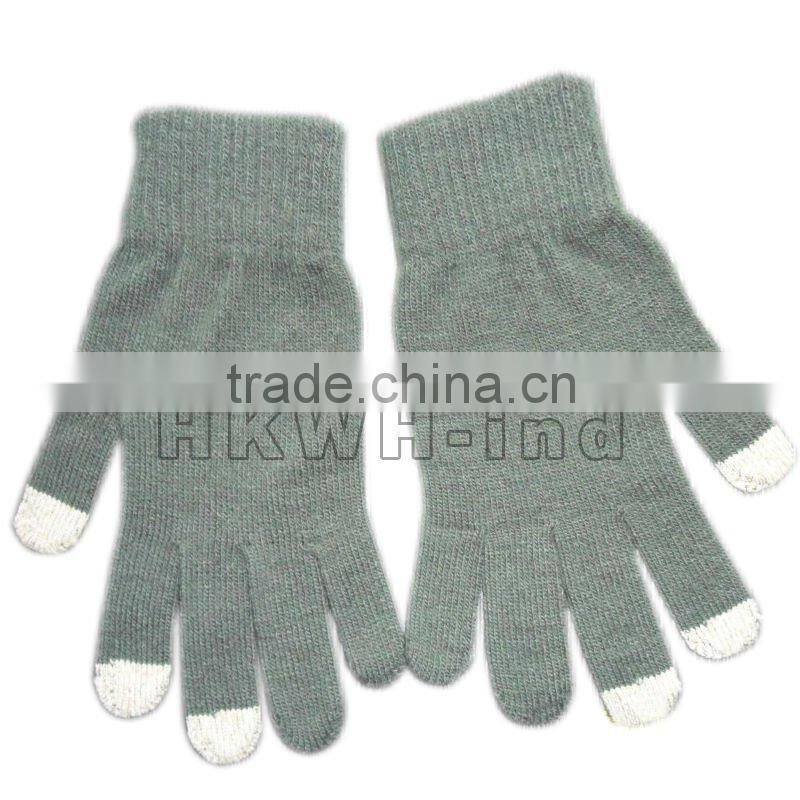 Finger touch gloves for iPone, Tablet PC, ATM devices with variety colors and models