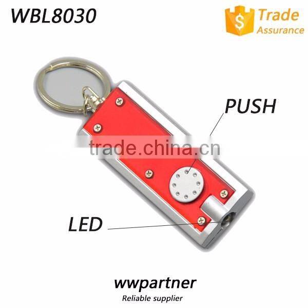 2016 Hot Sale Promotional LED Keyring Plastic
