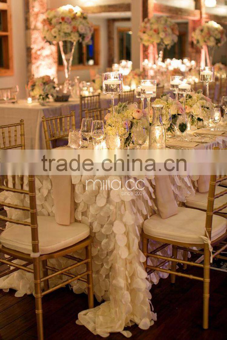 Taffeta petal table cloth