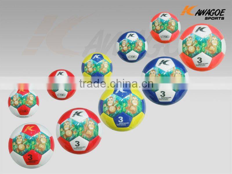 Leather old soccer ball