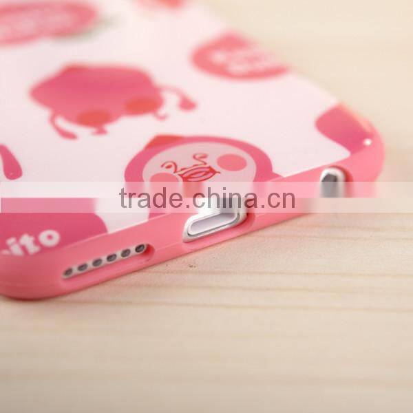 Lovely cartoon tpu back covers for iphone 6 plus