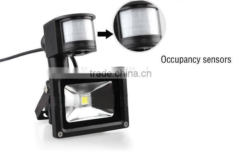 10w led flood light with sensor,led motion sensor light