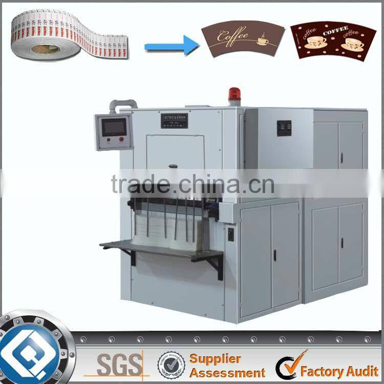 QC-750 Paper Roll to Paper Fan Semi Automatic Die Cutting Machine