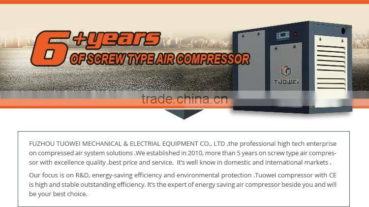 380/ 220V voltage 90kw 7bar dry air compressor