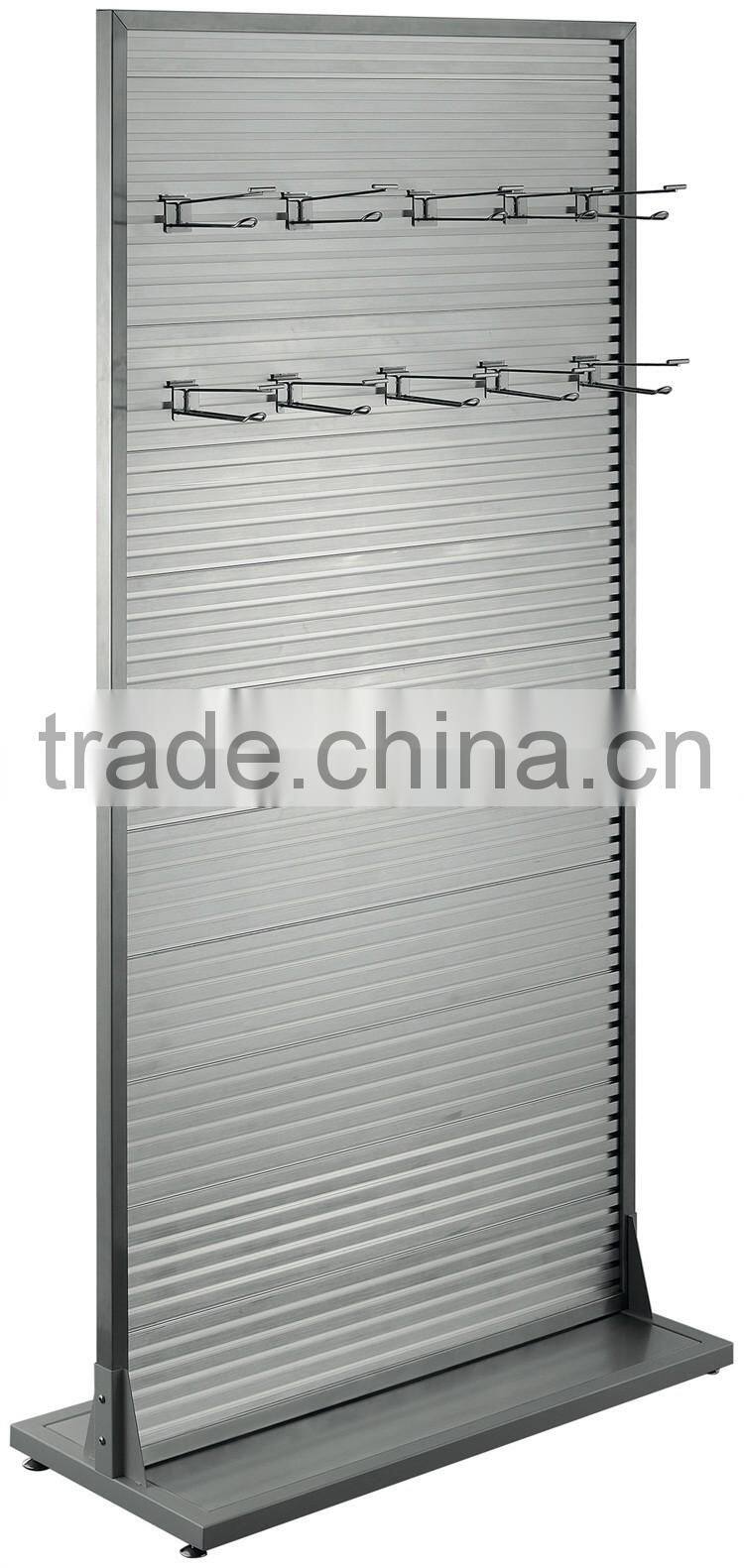 Light Duty Anodised Aluminum Slatwall Cheap Slatwall Display Rack