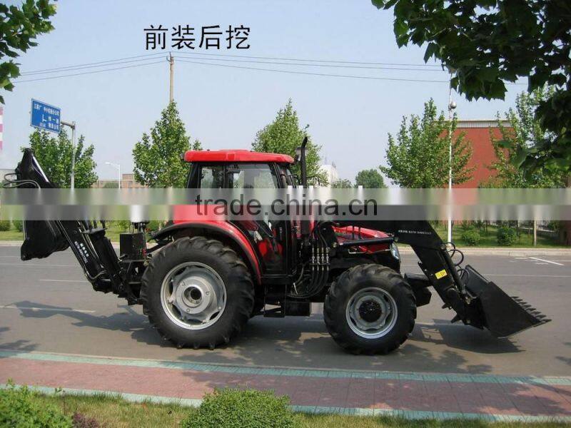 CE certificate LW-8 75HP Tractor rear 3point hitch Backhoe for sale