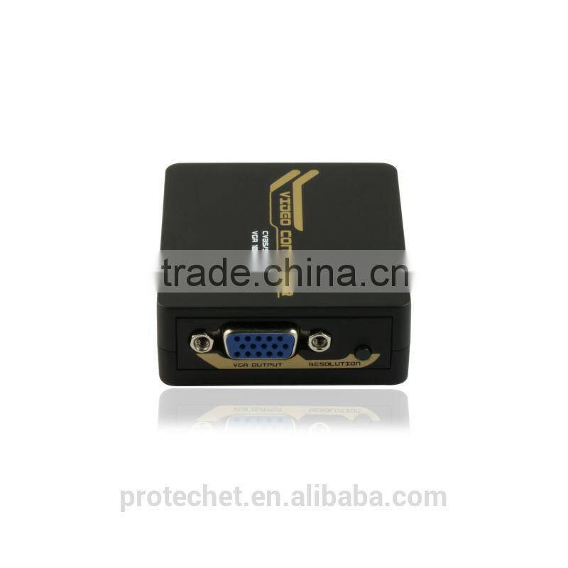 Mini CVBS/S-Video to VGA Converter Upscaler to 1080p
