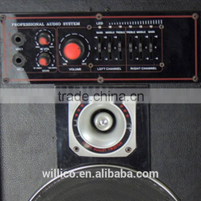 8ch with usb sd fm 4ohm indoor karaoke 2.0 professional speaker box
