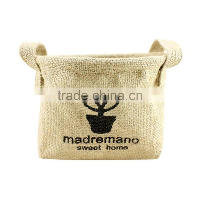 Cotton Fabric Creative Decorative Patterns Storage Bags