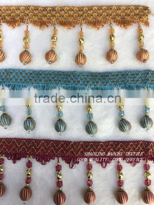 wholesale curtain tassel fringes for home textile accessory