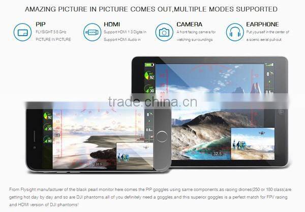 Flysight FPV 5.8GHz 40CH Diversity Goggles SpeXman for FPV Racer