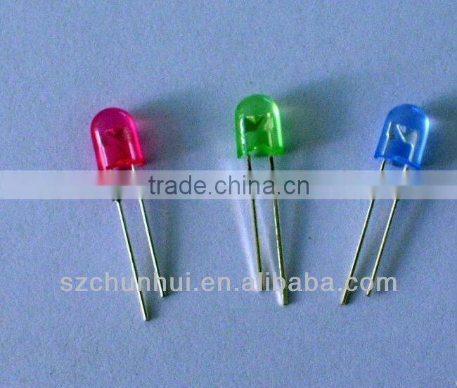 3mm oval led green/red/blue