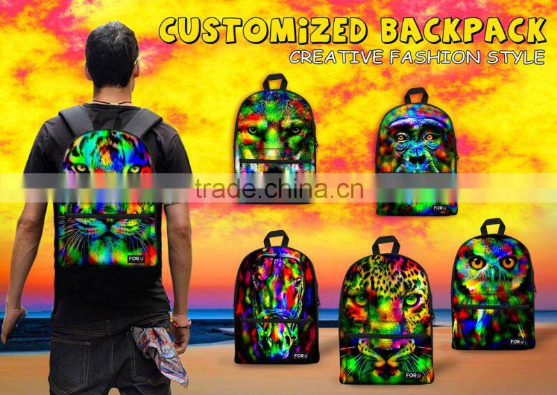 Custom design your own school bag backpack