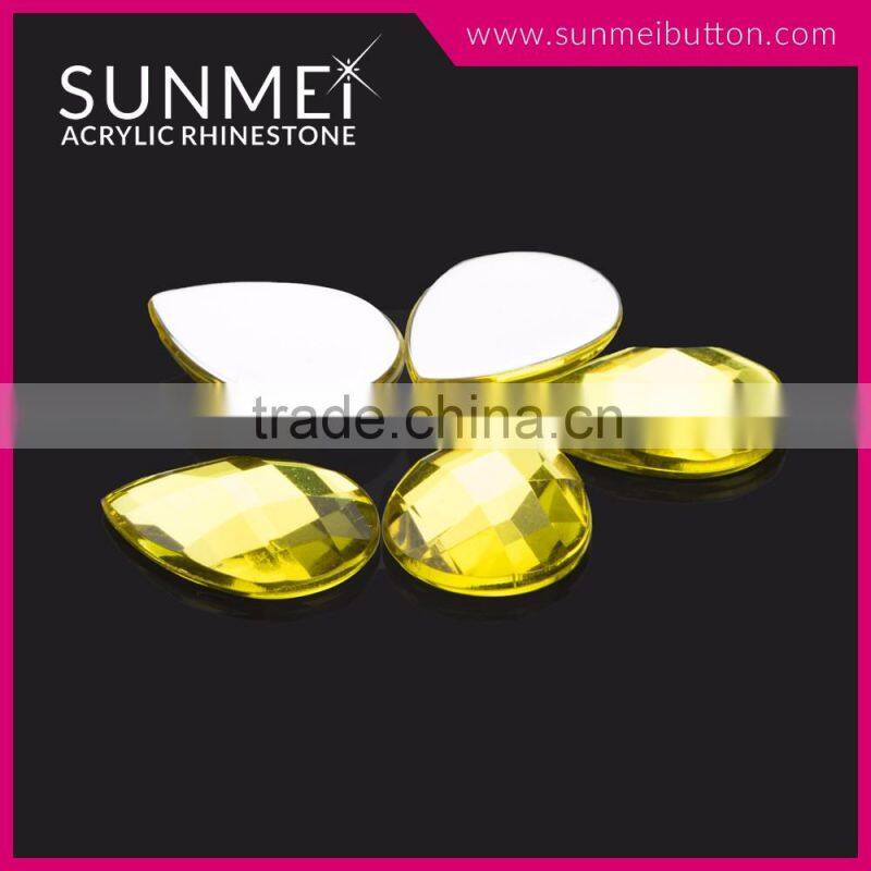 High Brightness Shiny Loose Flat back Acrylic Crystal Stones for Saree