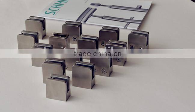 indoor stairs glass clips stainless steel railing glass clamp in balustrade