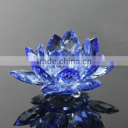 Lotus Flower crystal candle holder