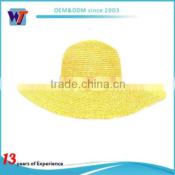 Wholesale fashion fedora hat paper braid straw hat