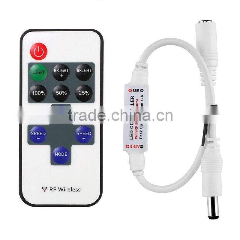 hot sale 12V 72W wireless mini remote led controller