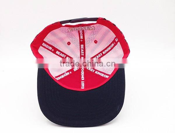 Cool Plain Custom Embroidery Customize High Quality 5 Panel Acrylic Snapback Caps