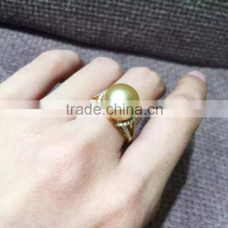 2016 new design pearl finger ring