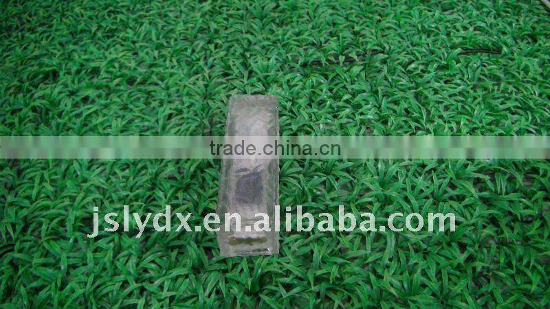 High quality !!! LED solar ice glass brick light(10*10*5)cm)