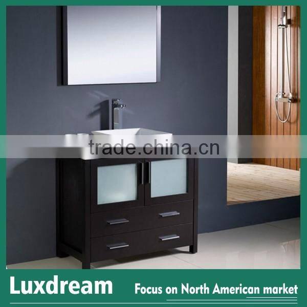 USA espresso bathroom sinks vanities top solid wood