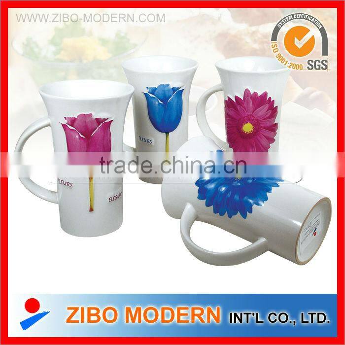 embossed ceramic mug