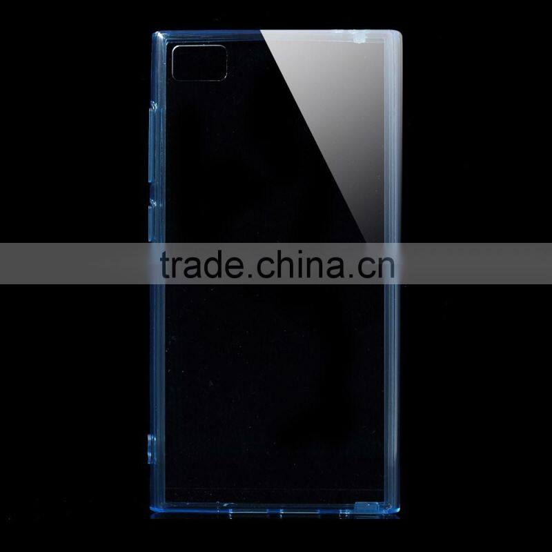 Hybrid TPU Edge + Crystal Acrylic Back Case w/ Anti-dust Plug for Xiaomi 3 MI3,xiaomi 3 mi3 Acrylic+ tpu case,xiaomi 3 mi3 case