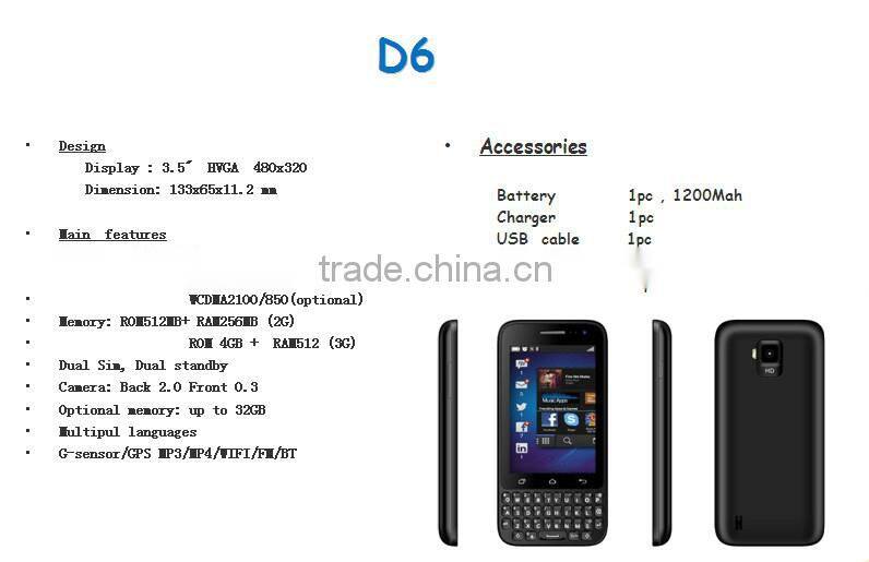 3G Smart Phone with Dual SIM Card