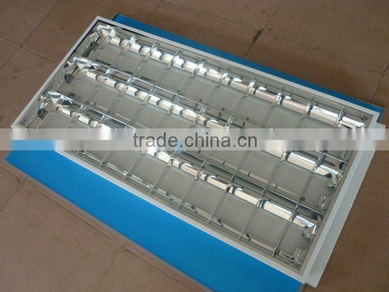 T8 3x36W recessed grille lighting fixture
