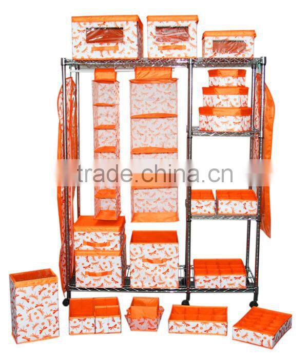 Dragonfly pattern printing stool storage box