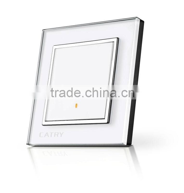 1 GANG 2 WAY GOLD TABLET SWITCH,NEW STYLE WALL SWITCH,GLASS PANEL SWITCH
