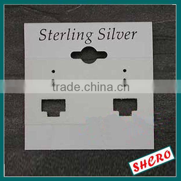 Texture Paper Hang Earring Card with Back Carved