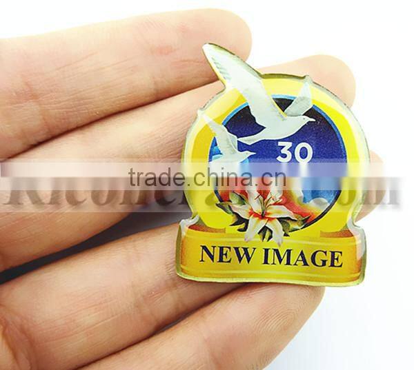 2015 Ricon Metal crafts Metal printing silver oval bracelet button