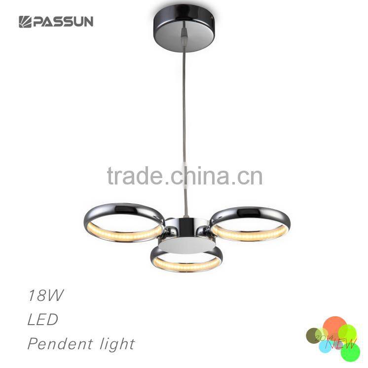 interlaced led pendent lamp for art gallery decaration special design led hanging light 12w