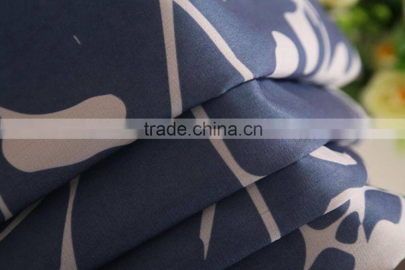 T/C Polyester and Cotton Freehand Drawing Flower Printed Curtain Panel Drapes Drapery
