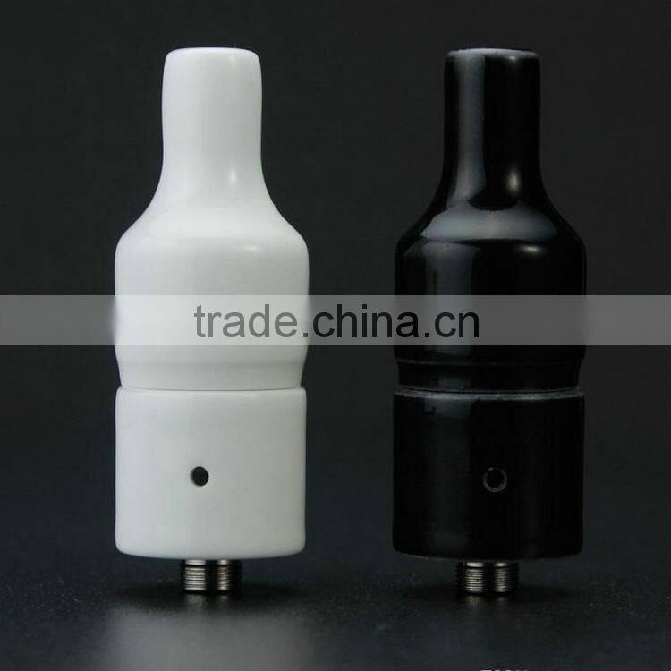 2016 full ceramic donut wax vaporizer atomizer no wick no coil fit 510 battery mod