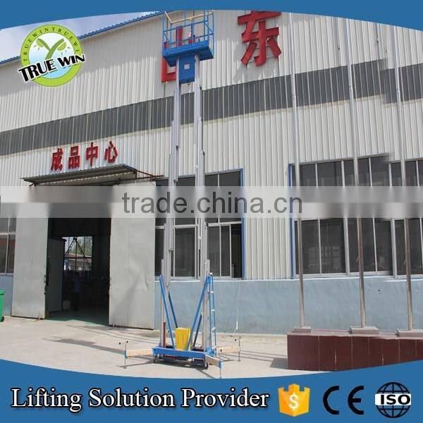 10m double mast reasonable price hydraulic aluminum scissor lift