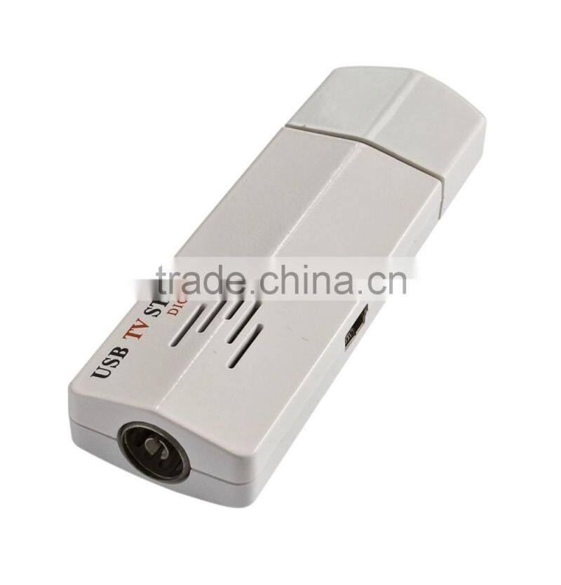 Portable FM media player with analog usb tv tuner