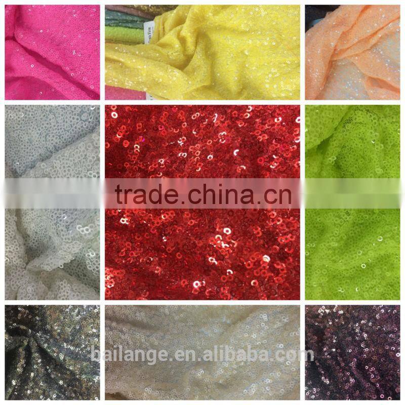 Fashion orange african sequin laces for party decorative