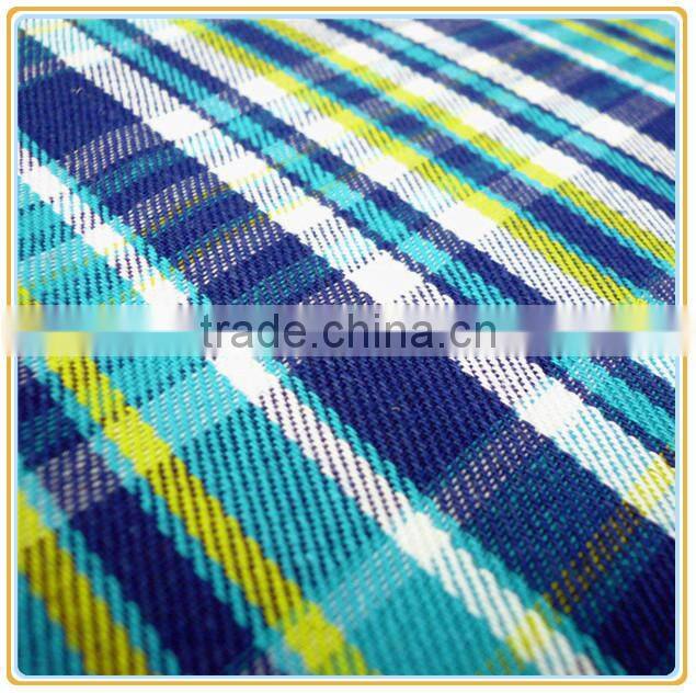 100 Cotton Yarn Dyed Woven Fabric