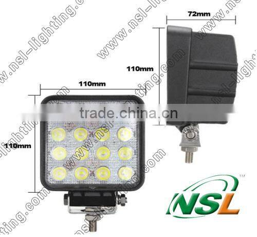 High Power EMC 48W LED Work Light for Tractors and Vehicles