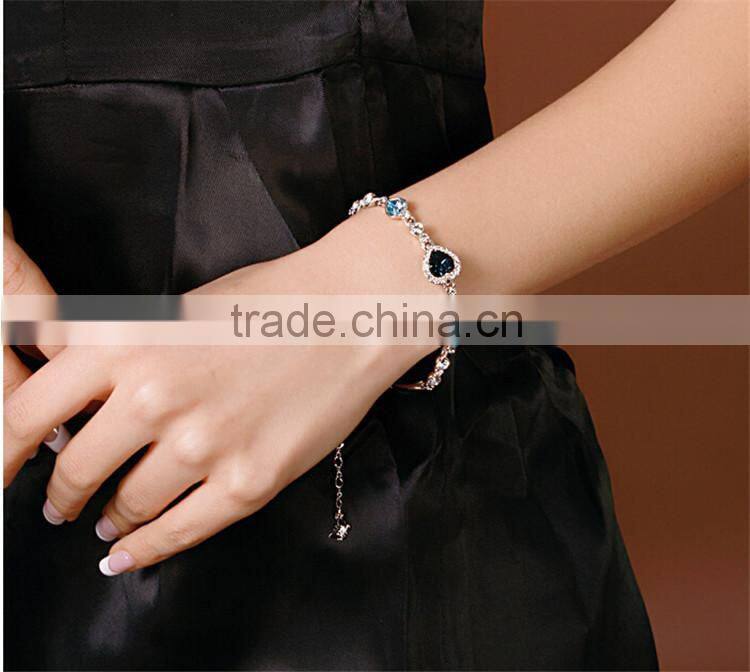 MYLOVE the heart of the ocean bracelet crystal hand chain