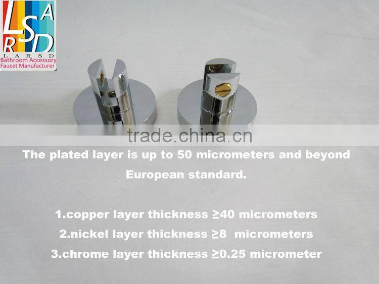 Bathroom brass holder with tempered glass shelf NO.3353