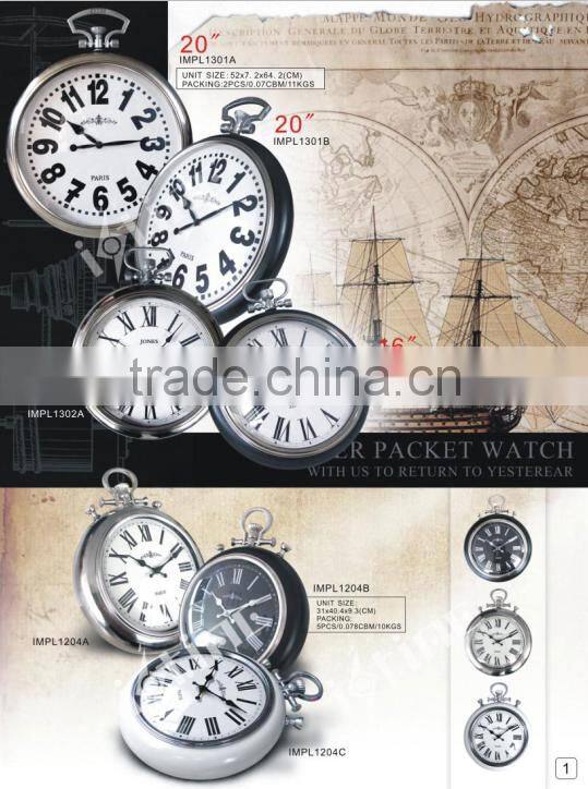 China Brass Wall Clock Home Decorative Antique Style Clock