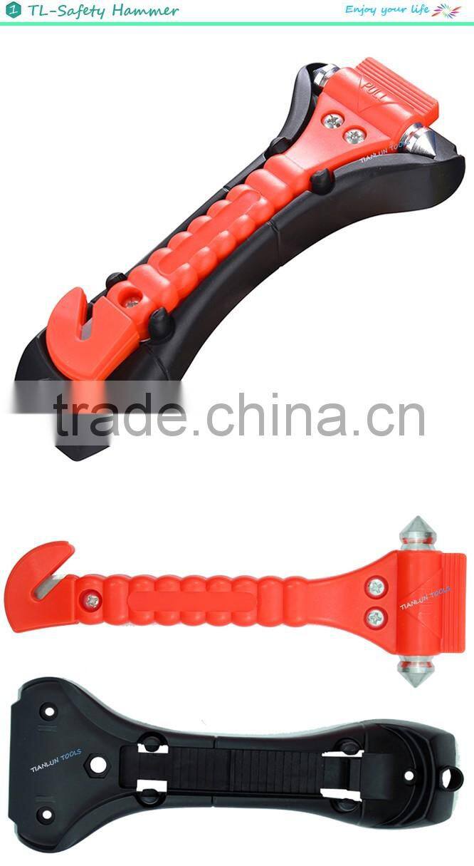 Car Emergency Safety Escape Hammer Tool Cutter Window Breaker,Durable car safety hammer,Seat belt cutter hammer factory