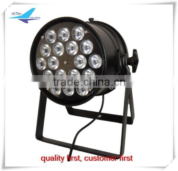 2015 hot sale feituo stage light enough power 18x10w rgbw china led par cans or led par 64